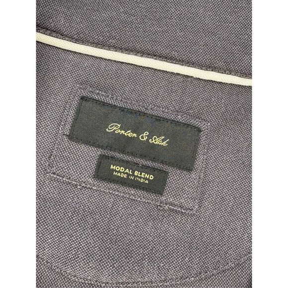 Porter & Ash charcoal grey zip polo shirt - XL - Picture 3 of 8